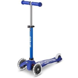 Micro - Mini Deluxe LED Scooter - Blue White -  MMD176 - Toysuae.com