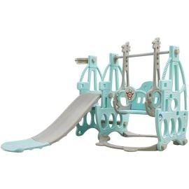 Little Story - 3 In 1 Swing With Slide - Green -  SAM-LS_3in1SLI_GR - Toysuae.com