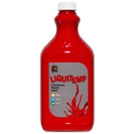 Edu Fun - Liquitemp Classroom Poster Paint 2L - Red -  RTS-LT2RD - Toysuae.com