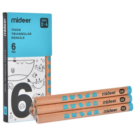Mideer - Triangular Pencil 6B - 6 pcs -  MD0170 - Toysuae.com
