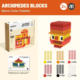 Mideer - Archimedes Blocks Warm Color Palette