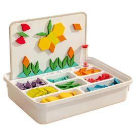 Mideer - Magnetic Wooden Geometry Blocks - 250 pcs -  MD6283 - Toysuae.com