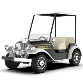 Gambol - Mercedes Vintage Ride-On Buggy 24V - Black -  GB-Vin 24V-B - Toysuae.com