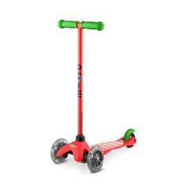 Micro - Mini Classic/ Sporty LED Scooter - Red -  MM0332 - Toysuae.com