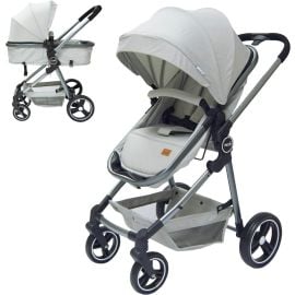 Moon - Pro 2 in 1 Convertible to Carrycot Reversable Stroller - Light Grey -  MNBGSGY03 - Toysuae.com