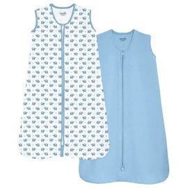 Moon - Organic Baby Sleepsack - Elephant And Blue 2 Piece -  MNNSWMT33 - Toysuae.com