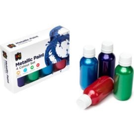 Edu Fun - Metallic Paint Set - Set of 4 -  RTS-MP100SET - Toysuae.com
