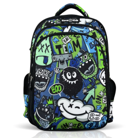 Nova Kids - 17.5 inch School Bag - GenZ Black -  SAM-NK_SB_MONTEBK - Toysuae.com