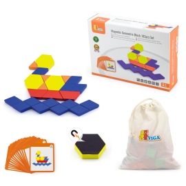 Viga toys - Magnetic Geometric Block  - 102pcs Set