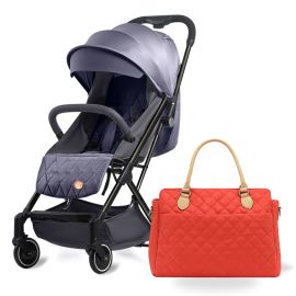 Teknum - Travel Lite Stroller With Sunveno Diaper Bag - Dark Grey -  SAM-CM_TKSN_YF001&FDP3_GYOR - Toysuae.com