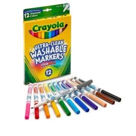 Crayola - 12 Ultraclean Washable Fine Line Colormax Markers -  CY58-7813 - Toysuae.com