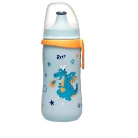 Nip - Kids Cup Push And Pull Lid Dragon 330ml
