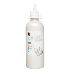 Edu Fun - Pearl Paint Junior Acrylic 500ml - White