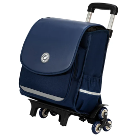 Eazy Kids - School Bag With Trolley - Medium Blue -  SAM-CMEZ_TRSB56_BU - Toysuae.com