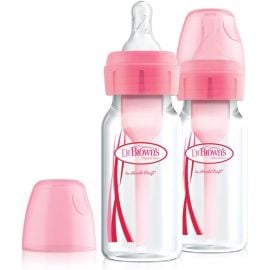 Dr. Browns - 4 oz/120 ml PP Narrow Options Bottle - Pink 2-Pack -  SB42305-ESX - Toysuae.com