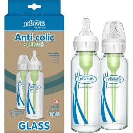 Dr. Browns - Narrow Glass Bottle 8 oz 250 ml 2 pack -  SB82023-P2 - Toysuae.com
