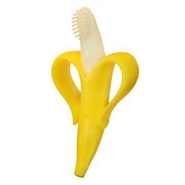 Eazy Kids - Baby Banana Toothbrush And Teether - Yellow -  SAM-EZ_BB_YL - Toysuae.com