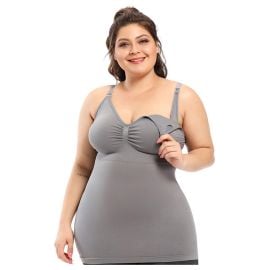 Sunveno - Maternity Nursing Tank Top - Grey XL -  SAM-SN_NTT_GYXL - Toysuae.com