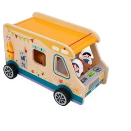 Tooky Toy - Wooden Camping Van RV Playset - 13pcs -  TT-TH427 - Toysuae.com