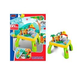 Jawda - Zoo Themed Building Blocks Activity Table -  BTG-505781 - Toysuae.com