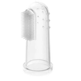 Moon - Fingertip Baby Silicone Toothbrush -  MNBSHWT02 - Toysuae.com