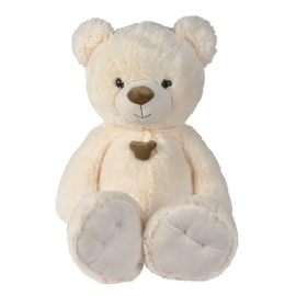 Nicotoy - Bear With Ribbon Head Plush Toy - Cream - 85cm -  sim-6305810021 - Toysuae.com