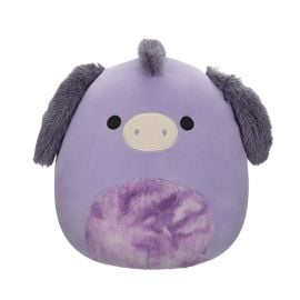 Squishmallows - Medium Plush Deacon Purple Donkey with Tie-Dye Belly - 12 inch