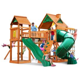 PlayNation - ADELADE WILDERNESS GYM Swing Set Treehouse Roof - PLN-1500JWF - Toysuae.com
