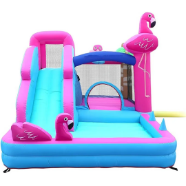 Gambol -  Flamingo Inflatable Mega Bouncer With slide -  GB-72044 - Toysuae.com