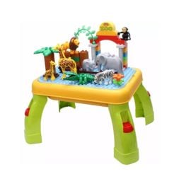 Jawda - Zoo Themed Building Blocks Activity Table