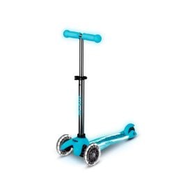 Micro - Mini Deluxe Glow Led Plus Scooter - Glacier Aqua -  MMD214 - Toysuae.com