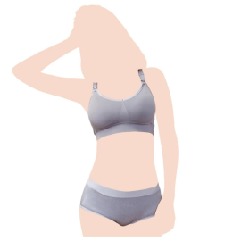 Sunveno - Breastfeeding Nursing Bra - Grey 80B - SAM-SN_BNBA_GY80B - Toysuae.com