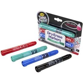Crayola - 4 Take Note Colored Dry Erase Markers -  CY58-6543 - Toysuae.com