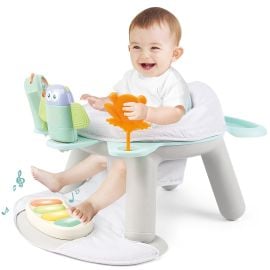 Teknum - 2 in 1 Dining Chair / Toddler Play Seat With Pedal Piano - White -  SAM-TK_DI&PP_WH - Toysuae.com