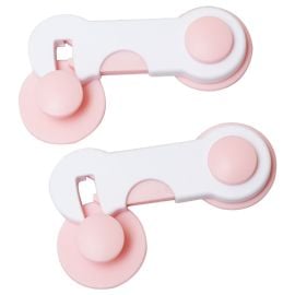 B-Safe - Glass Cabinet Latch - Pink - 2 pcs -  BS2345 - Toysuae.com