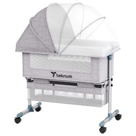 Teknum - Bedside Crib - Grey -  SAM-TK_BSC_GY - Toysuae.com
