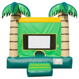 Gambol - Palm Trees Bouncy Castle Green -  GB0013 - Toysuae.com