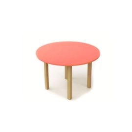 Edu Fun - Durable Circular Table  - 90 x 90 x 2.2 cm - 40cm - Red -  RTS-69923Red69970 - Toysuae.com