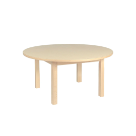 Edu Fun - Durable Circular Table Wooden  - 90 x 90 x 2.2 cm - 46cm -  RTS-69923Woody69971 - Toysuae.com