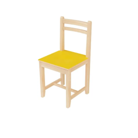 Edu Fun -  Durable Classic Pus Chair  - 35cm - Yellow -  RTS-43123Yellow - Toysuae.com