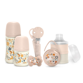 Suavinex - Welcome Baby Feeding Gift Set of 5 for New Born Baby - Pink -  MMZ-308801 - Toysuae.com