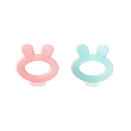 Suavinex - Rabbit Teether for Baby Made of Silicone One-piece - Assorted colors -  MMZ-402796 - Toysuae.com