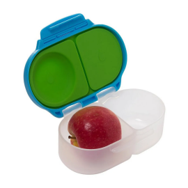 B.box - Mini Bento Snack box with 2 Leakproof Compartment - Green and Blue