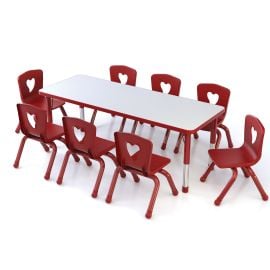 Edu Fun - Pitaya Chair made of polypropylene (PP) shell - Red