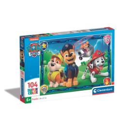 Clementoni - Happy Paw Patrol Super Color Jigsaw Puzzle - 104 Pcs -  ALGT-27177 - Toysuae.com