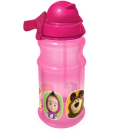 Masha and the Bear - Transparent Water Bottle - 500 ml -  112-34-051 - Toysuae.com