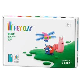 Hey Clay - DIY Bugs Plastic Modelling Air Dry Clay Kit 6Pcs -  HC60030 - Toysuae.com