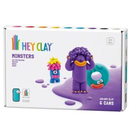 Hey Clay - DIY Monsters Plastic Modelling Air Dry Clay Kit 6Pcs -  HC60036 - Toysuae.com