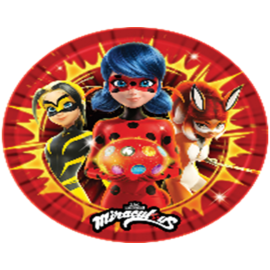 Miraculous - Melamine plate - 8 inch - 112-66-29 - Toysuae.com