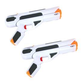 Laser X - NXT Interactive Laser Blaster Set - White - 2 Pcs -  ALGT-87728 - Toysuae.com